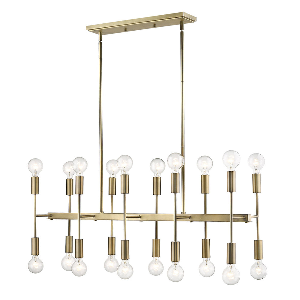 Homeroots Perret 20-light Aged Brass Island Pendant   398276