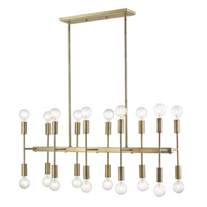 Homeroots Perret 20-light Aged Brass Island Pendant   398276