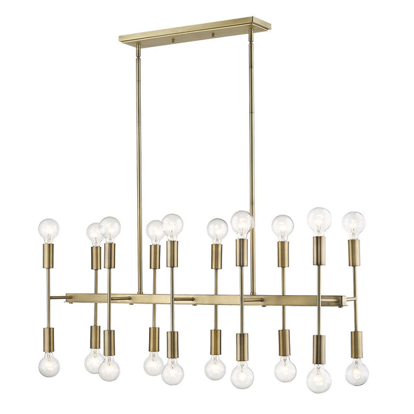 Homeroots Perret 20-light Aged Brass Island Pendant   398276