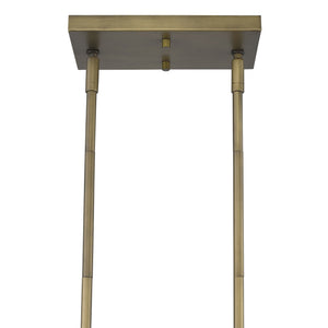 Homeroots Lunette 10-light Aged Brass Island Pendant   398278