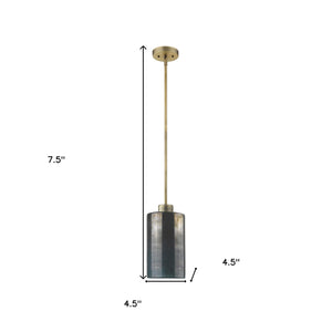Homeroots Monet 1-light Brass Pendant   398279