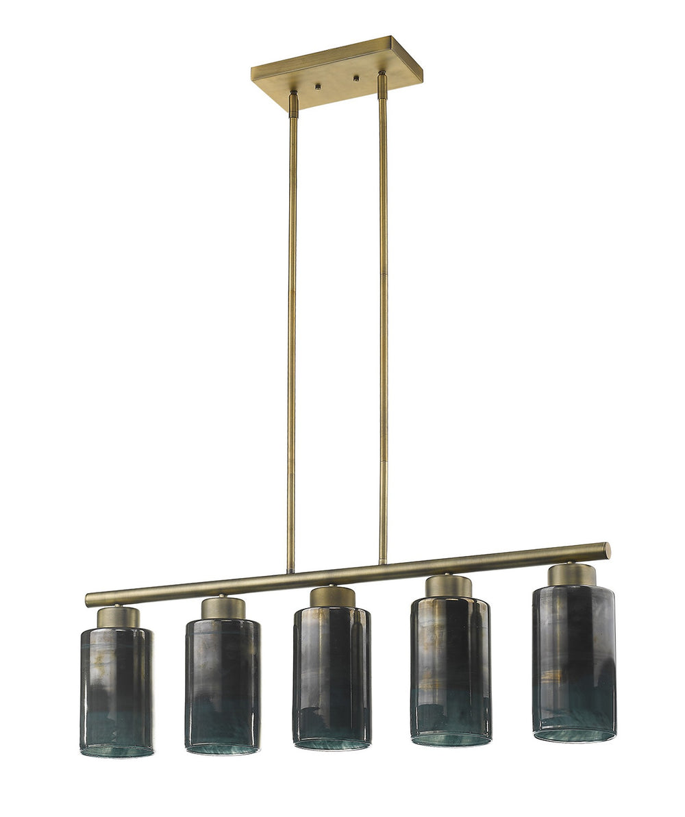 Homeroots Monet 5-light Brass Pendant   398280