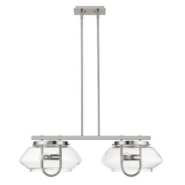 Homeroots Garner 4-light Satin Nickel Island Pendant   398282