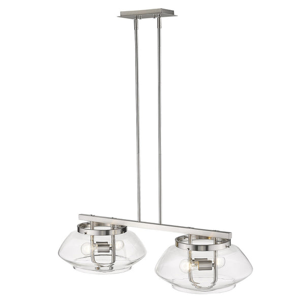 Homeroots Garner 4-light Satin Nickel Island Pendant   398282