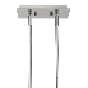 Homeroots Garner 4-light Satin Nickel Island Pendant   398282