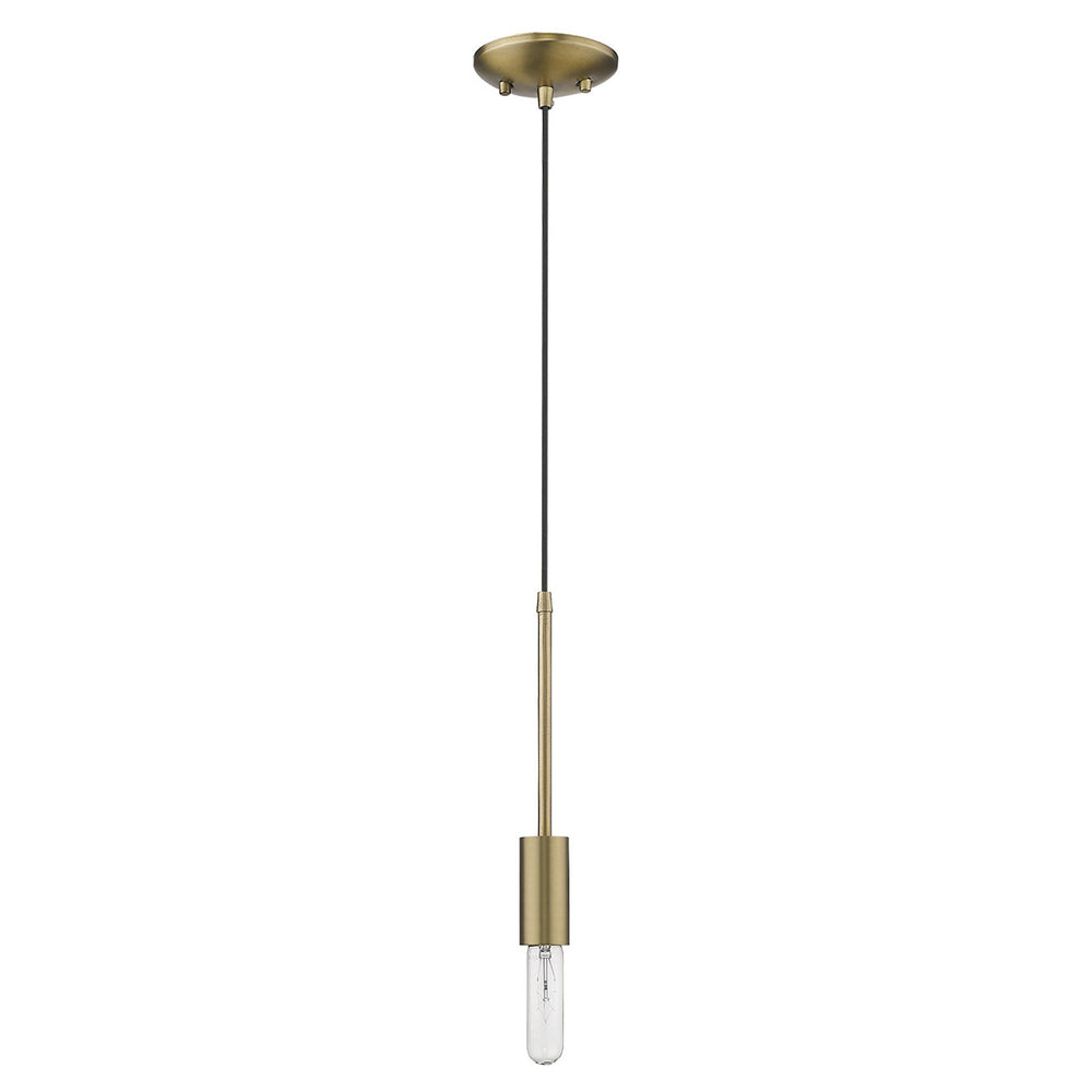 Homeroots Dull Gold Mini Pendant Hanging Light   398284