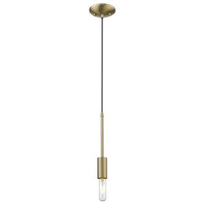 Homeroots Dull Gold Mini Pendant Hanging Light   398284