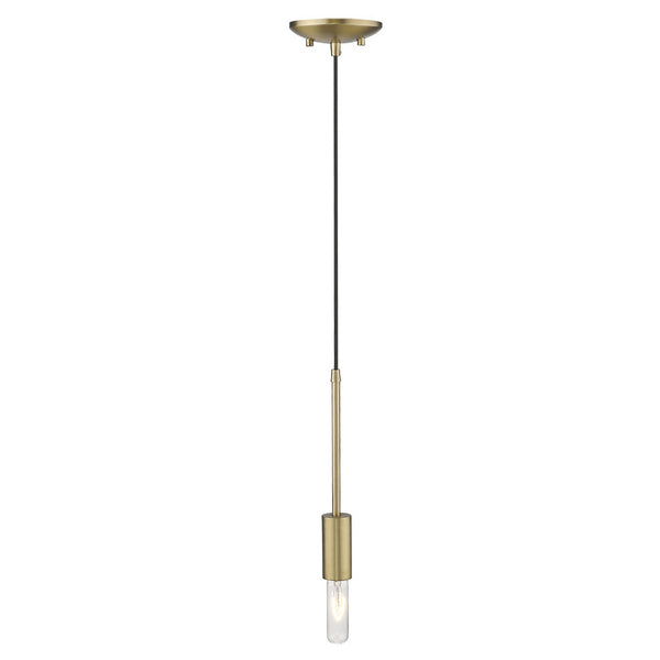 Homeroots Dull Gold Mini Pendant Hanging Light   398284