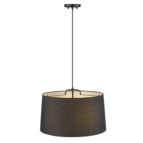 Homeroots Lamia 1-light Matte Black Mini Pendant   398285