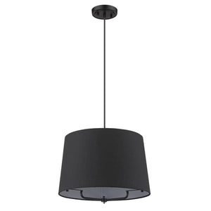 Homeroots Lamia 1-light Matte Black Mini Pendant   398285