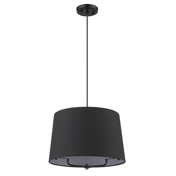Homeroots Lamia 1-light Matte Black Mini Pendant   398285