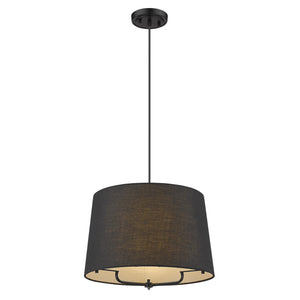 Homeroots Lamia 1-light Matte Black Mini Pendant   398285