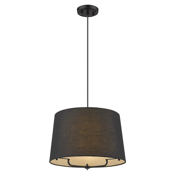 Homeroots Lamia 1-light Matte Black Mini Pendant   398285