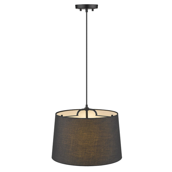 Homeroots Lamia 1-light Matte Black Mini Pendant   398285