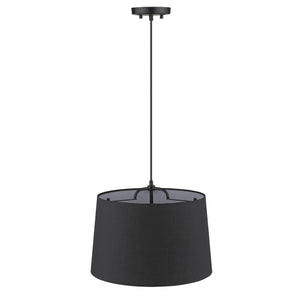 Homeroots Lamia 1-light Matte Black Mini Pendant   398285