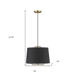 Homeroots Lamia 1-light Gold Mini Pendant   398286