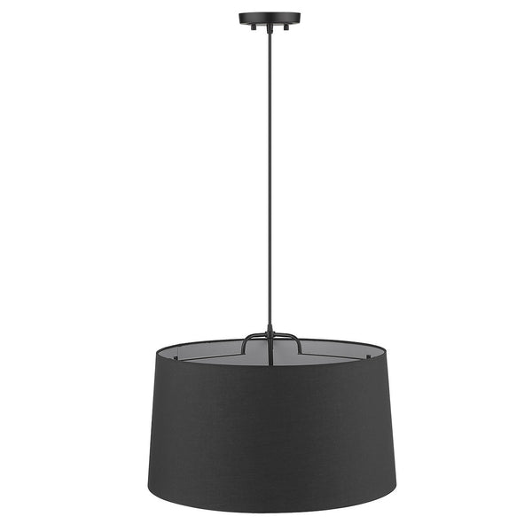 Homeroots Lamia 3-light Matte Black Mini Pendant   398287