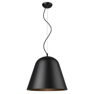 Homeroots Knell 1-light Matte Black Pendant   398289