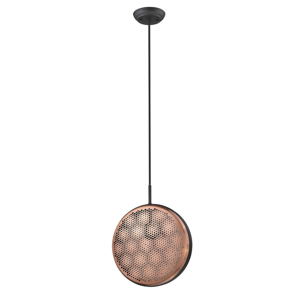 Homeroots Tholos 1-light Matte Black Pendant   398292
