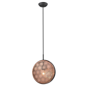 Homeroots Tholos 1-light Matte Black Pendant   398292