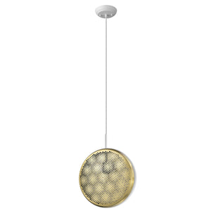 Homeroots Tholos 1-light White Pendant   398293
