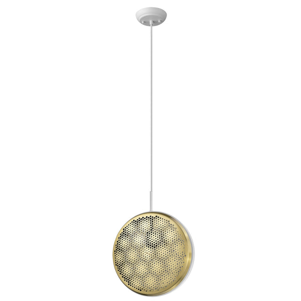 Homeroots Tholos 1-light White Pendant   398293