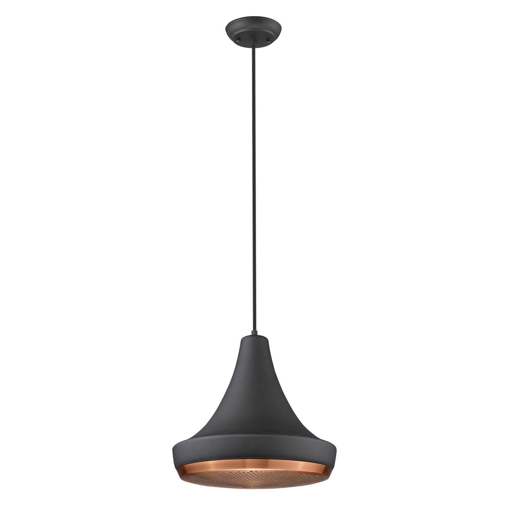 Homeroots Tholos 1-light Matte Black Pendant   398294