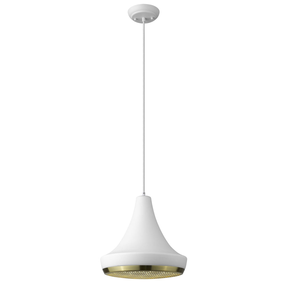 Homeroots Tholos 1-light White Pendant   398295