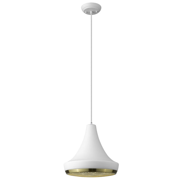 Homeroots Tholos 1-light White Pendant   398295