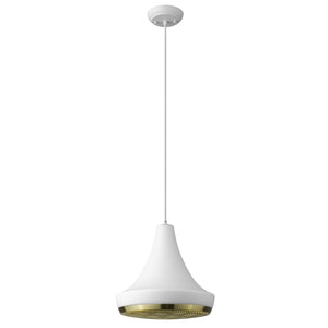 Homeroots Tholos 1-light White Pendant   398295