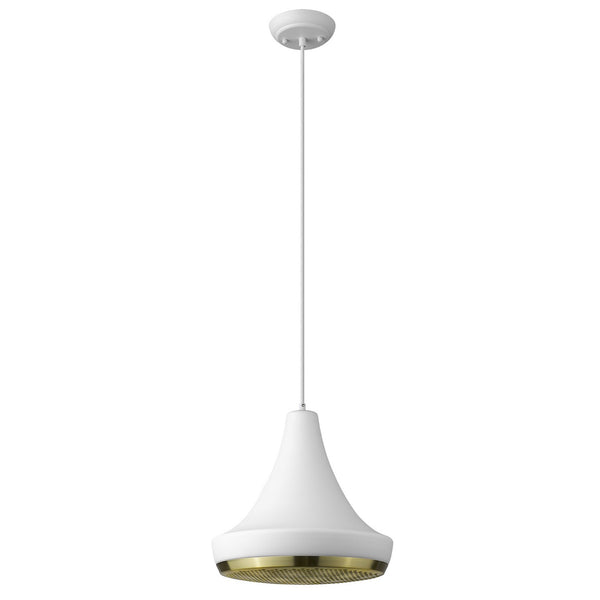 Homeroots Tholos 1-light White Pendant   398295