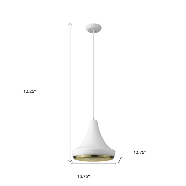Homeroots Tholos 1-light White Pendant   398295