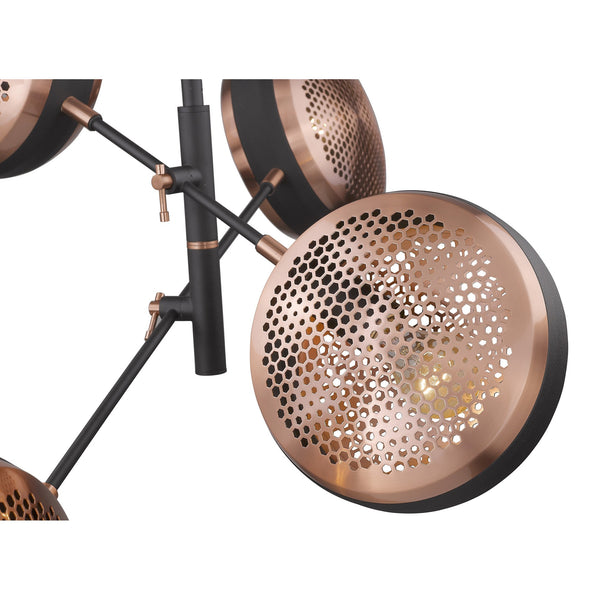 Homeroots Tholos 4-light Matte Black Pendant   398296