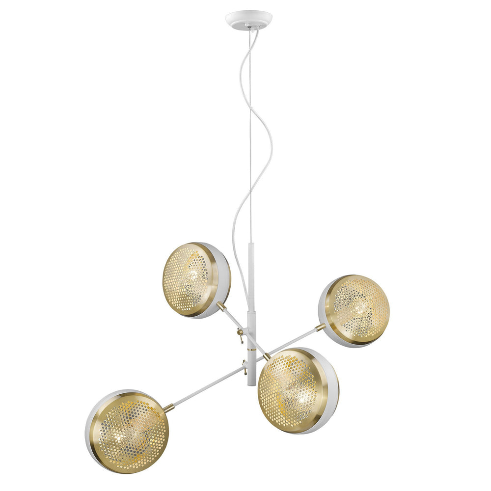 Homeroots Tholos 4-light White Pendant   398297