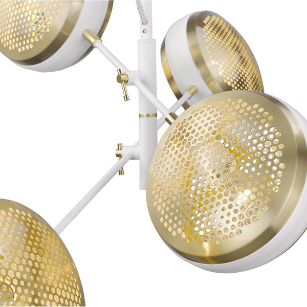 Homeroots Tholos 4-light White Pendant   398297