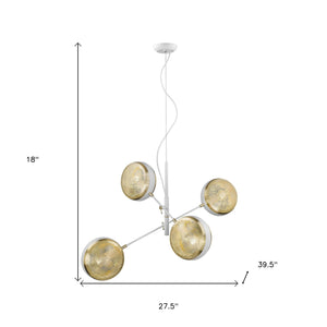 Homeroots Tholos 4-light White Pendant   398297