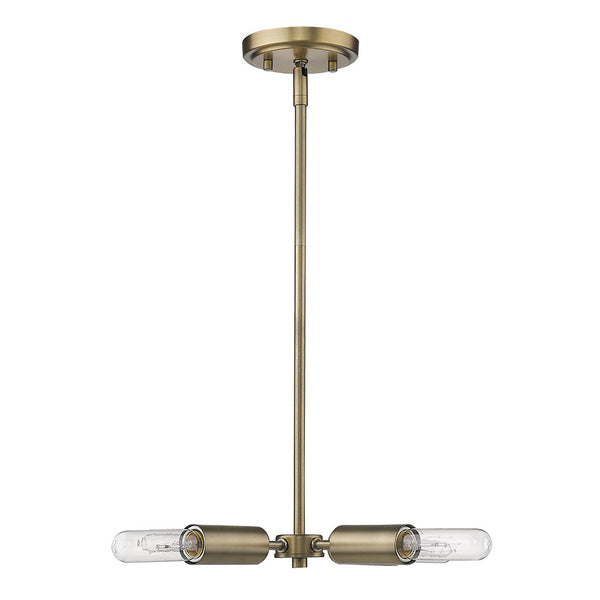 Homeroots Gold Four Light Metal Dimmable Chandelier   398304