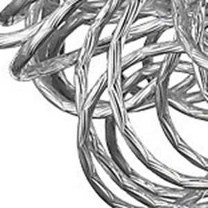 Homeroots Mingle 3-light Polished Chrome Pendant With Faceted Chrome Aluminum Wire Shade   398306