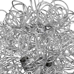 Homeroots Mingle 4-light Polished Chrome Pendant With Faceted Chrome Aluminum Wire Shade   398307