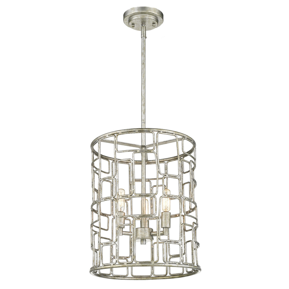 Homeroots Amoret 3-light Antique Silver Convertible Pendant   398315