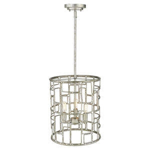 Homeroots Amoret 3-light Antique Silver Convertible Pendant   398315