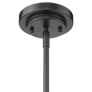 Homeroots Amoret 5-light Matte Black Convertible Pendant   398320