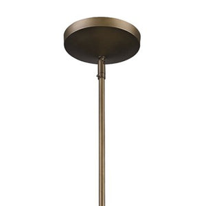Homeroots Greta 1-light Raw Brass Pendant With Gloss White Interior And Etched Glass Shade   398321