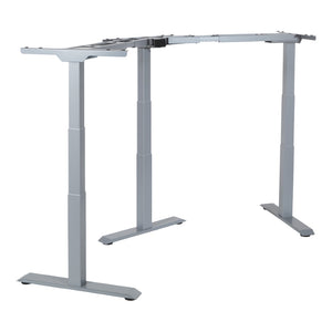 OSP Home Furnishings 3-way Adjustable Table Base with Three Height Positions for Dining or Work Surfaces Silver OYF333-SL