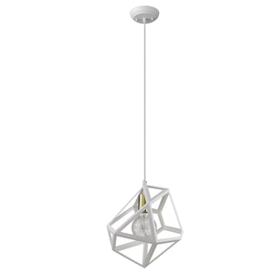 Homeroots Hedron 1-light White Pendant   398325