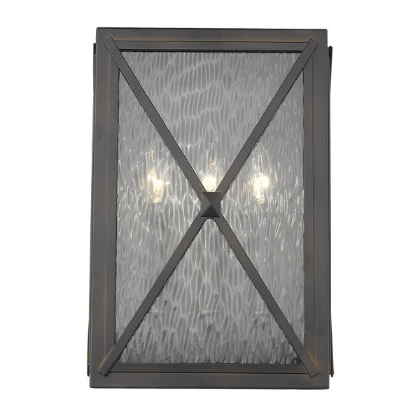 Homeroots Brooklyn 3-light Oil-rubbed Bronze Ada Certified Wall Light   398335