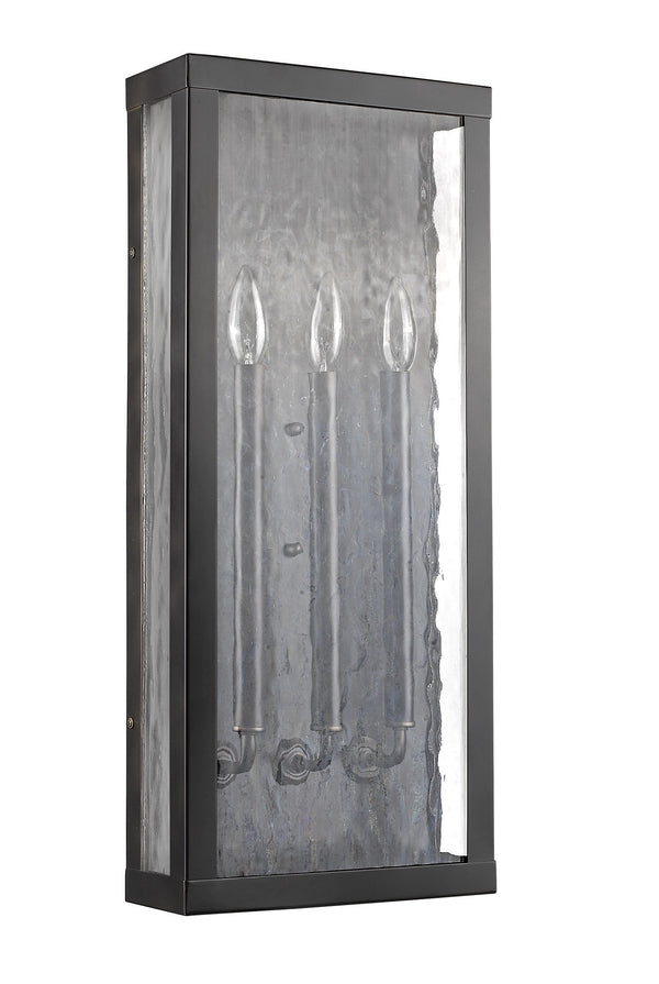 Homeroots Charleston 3-light Oil-rubbed Bronze Shadowbox Wall Light (Large)   398338