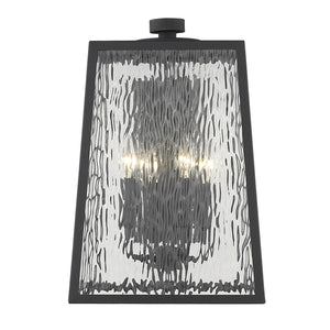 Homeroots Hirche 4-light Matte Black Wall Light   398341