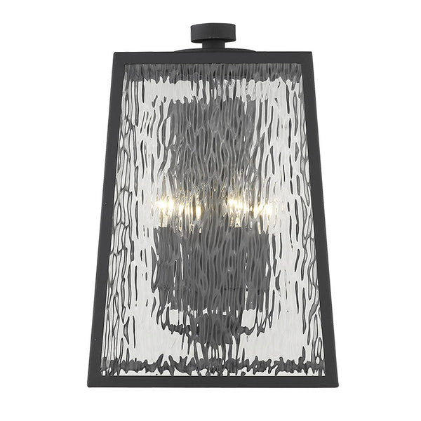 Homeroots Hirche 4-light Matte Black Wall Light   398341