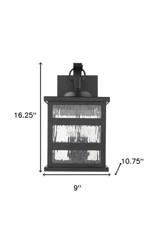 Homeroots Morris 3-light Matte Black Wall Light   398342